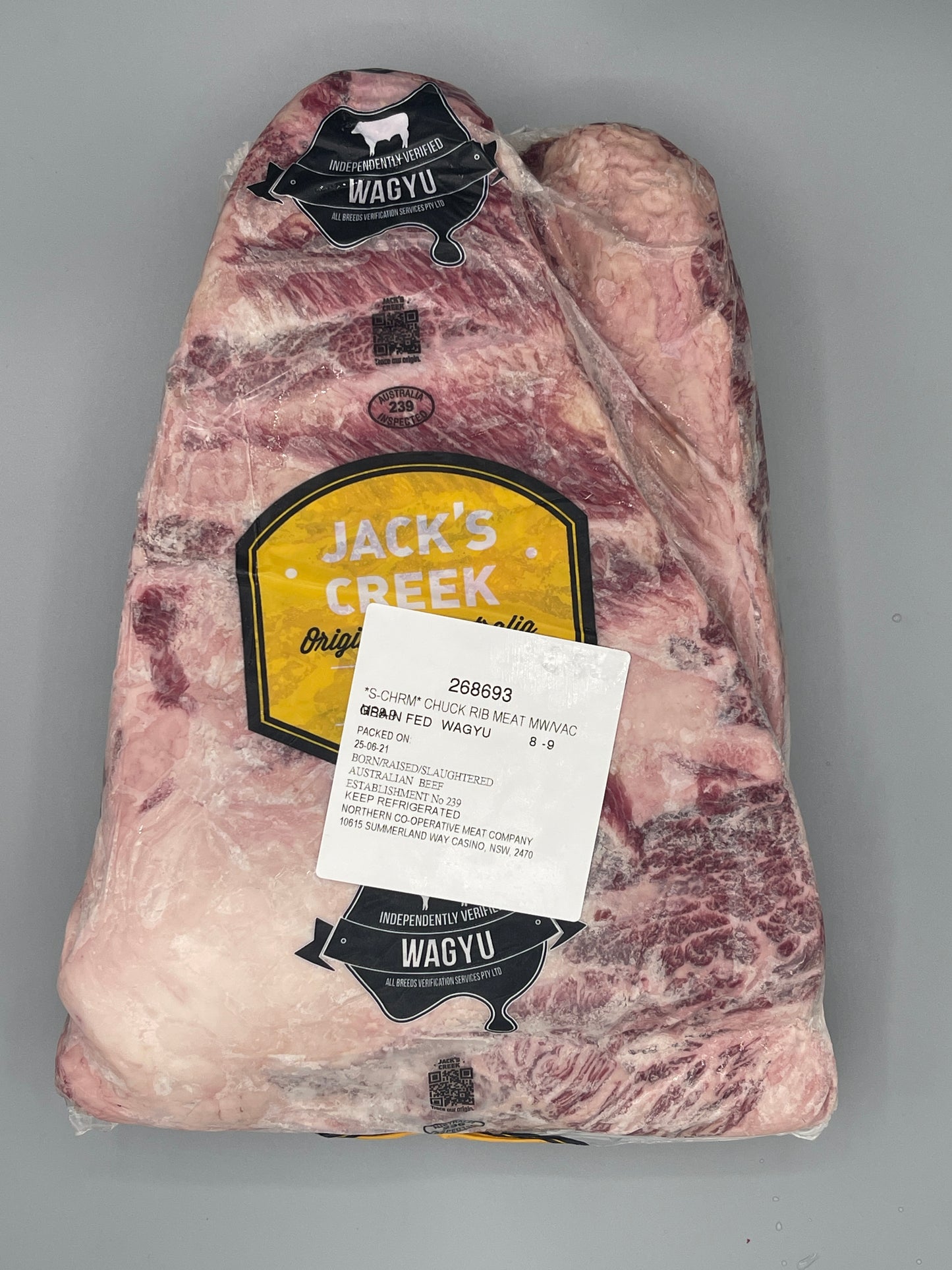 Australian Wagyu Chuck Short Ribs Boneless BMS 8-9 (twin pack)