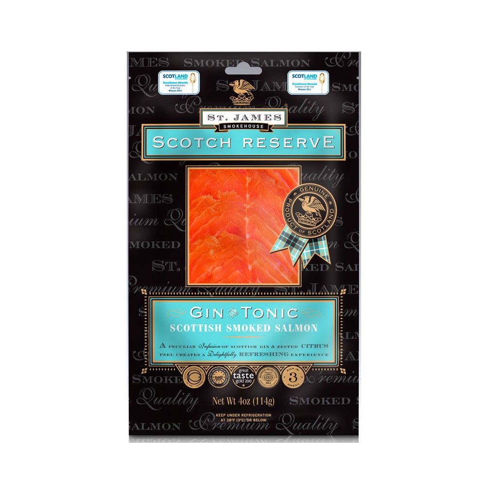 St. James Scotch Reserve Smoked Salmon – Infused with Gin & Tonic