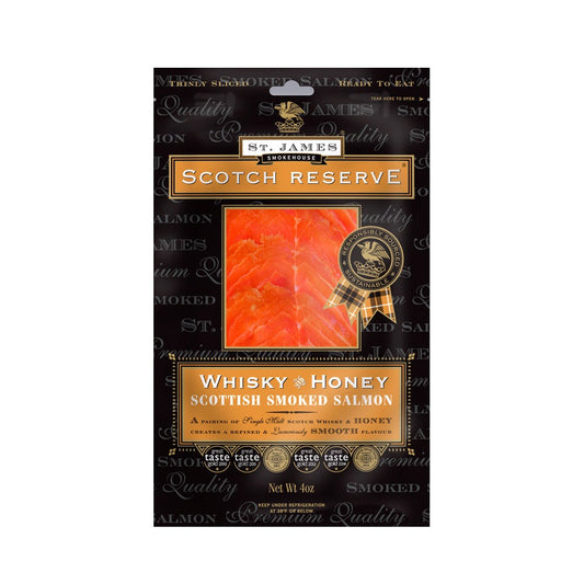 St. James Scotch Reserve Smoked Salmon – Infused with Honey & Whisky