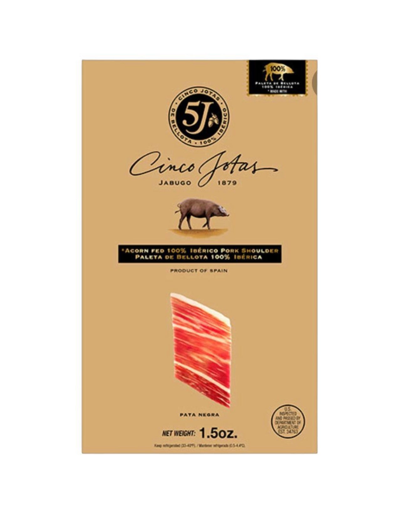 Cinco Jotas Acorn-Fed 100% Iberico Slice Ham (Shoulder )